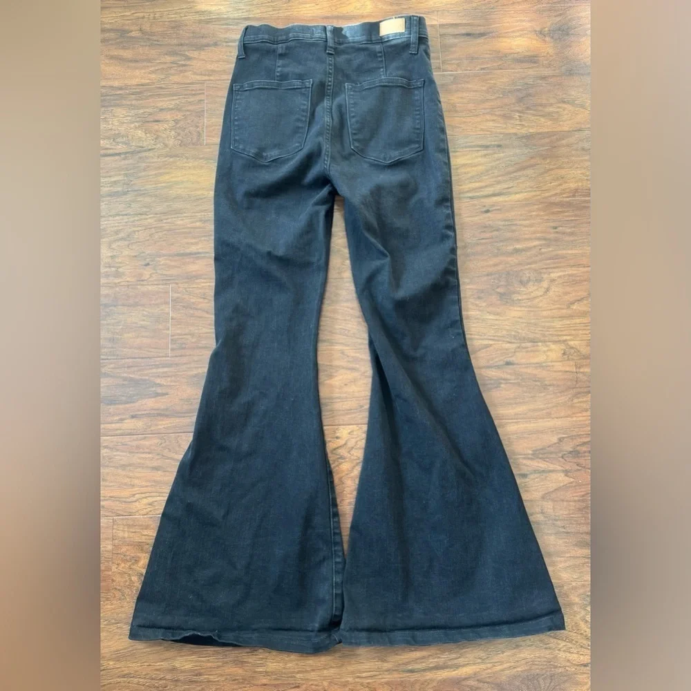 Judy Blue Black High Rise Super Flare Denim Pull On Stretch Size 3 / 26 - Picture 2 of 10